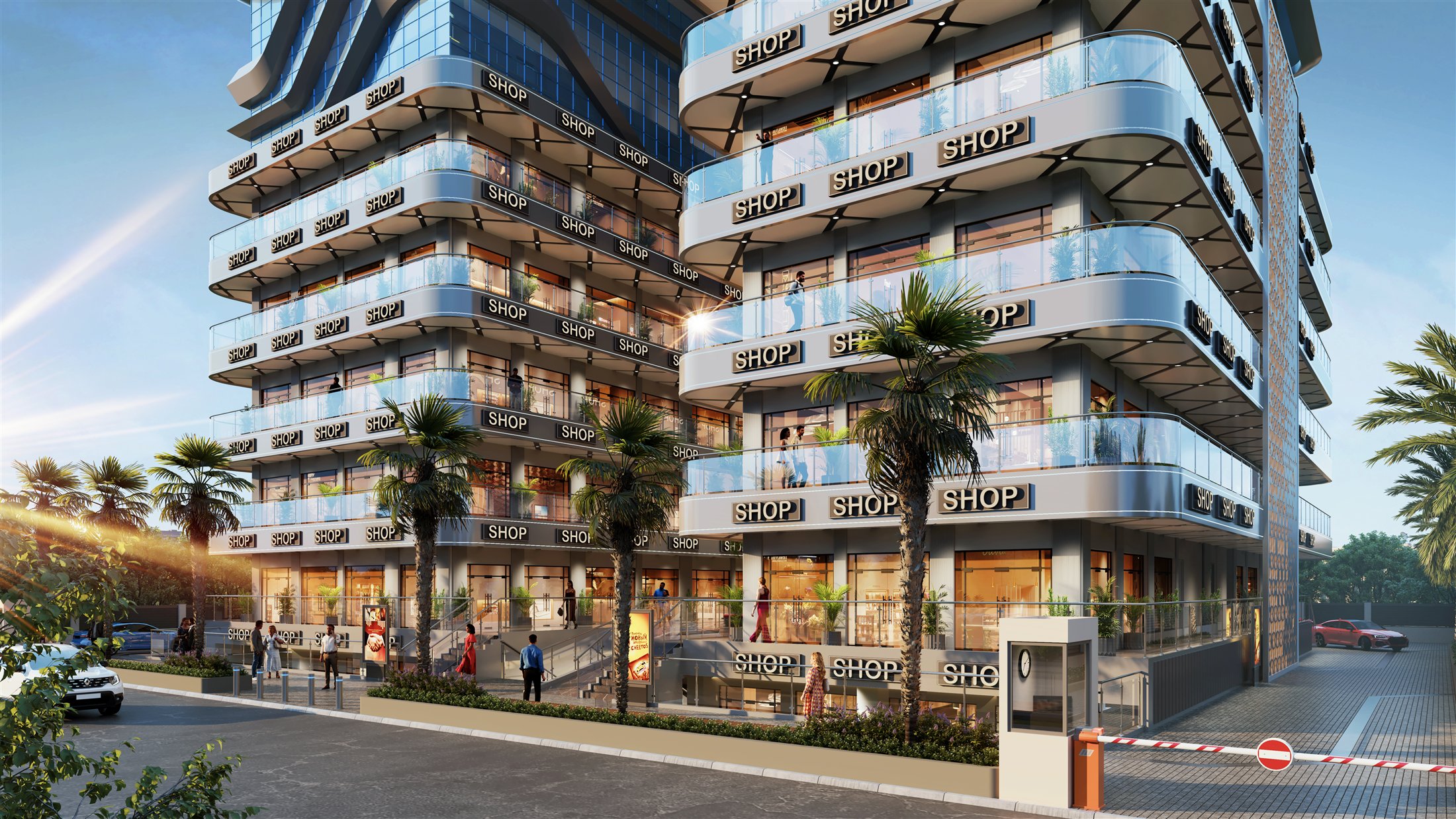 Artistic impression of the Delta Square frontage